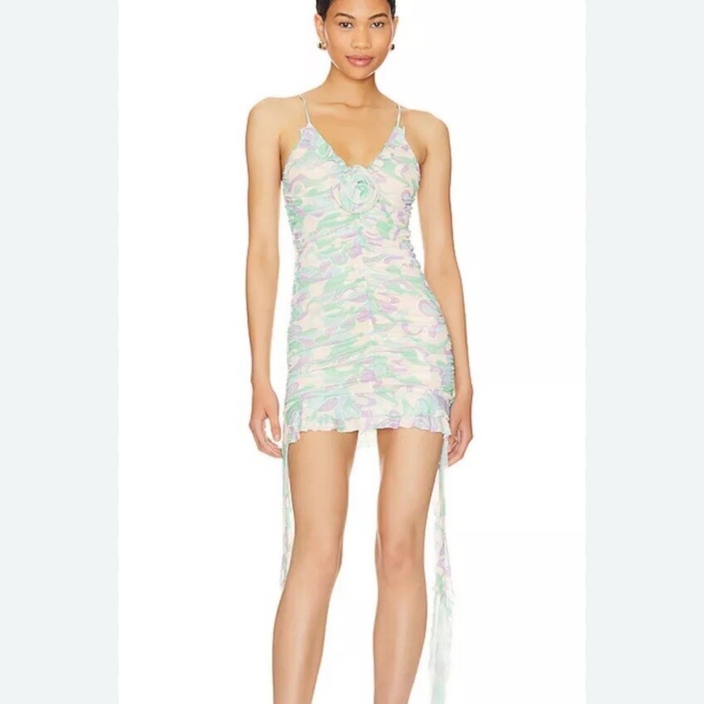 MAJORELLE Multicolor Ruched Dress